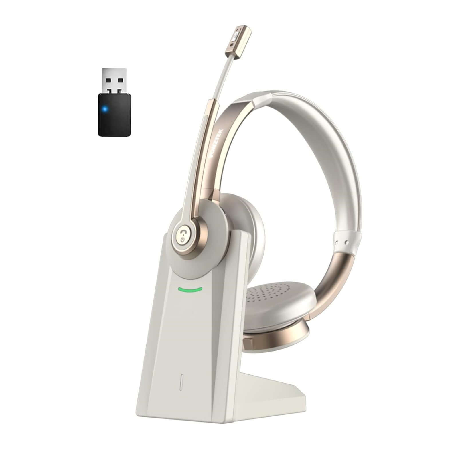 vonztekWireless & Bluetooth Headsets Headphones with Mic for PC