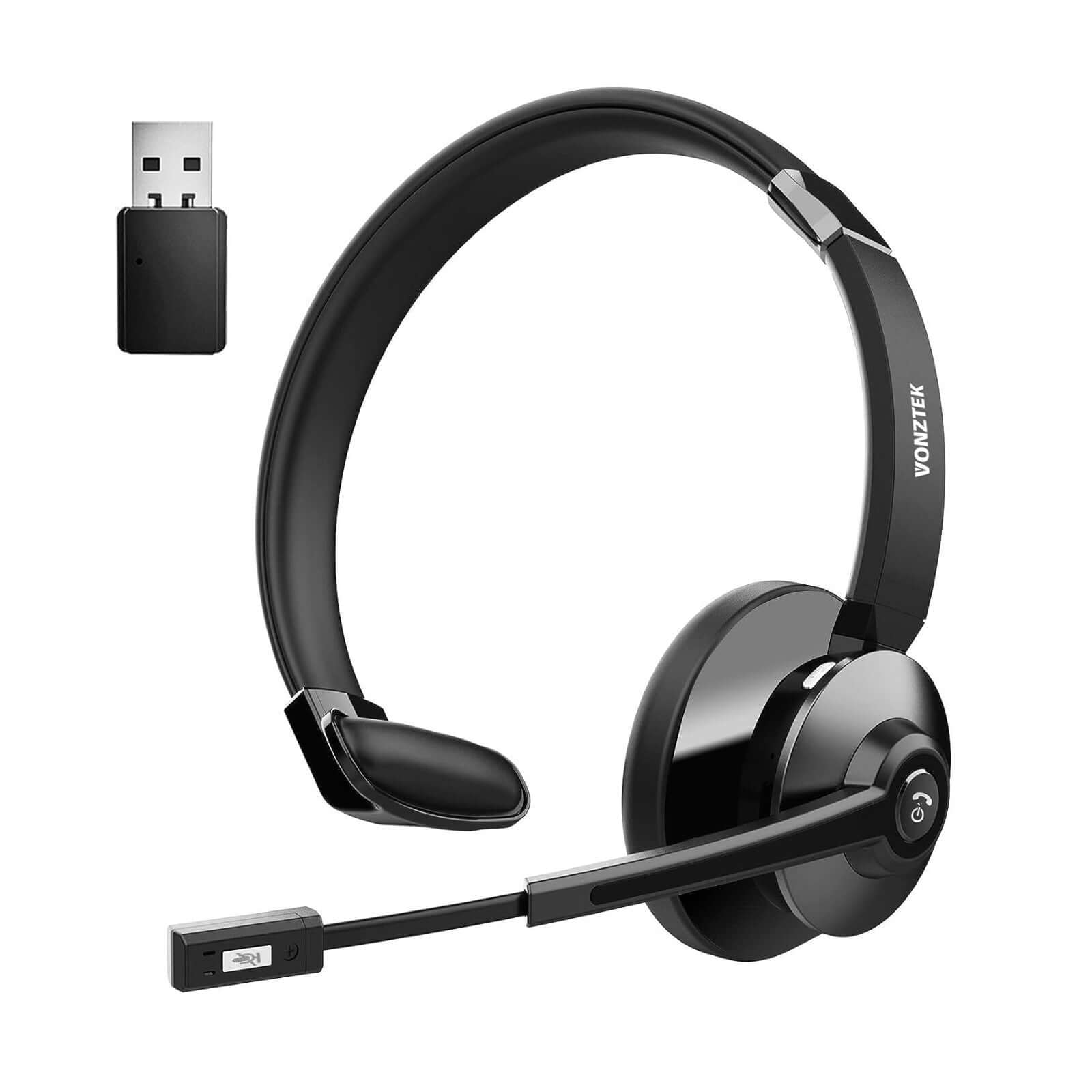 vonztekWireless & Bluetooth Headsets Headphones with Mic for PC