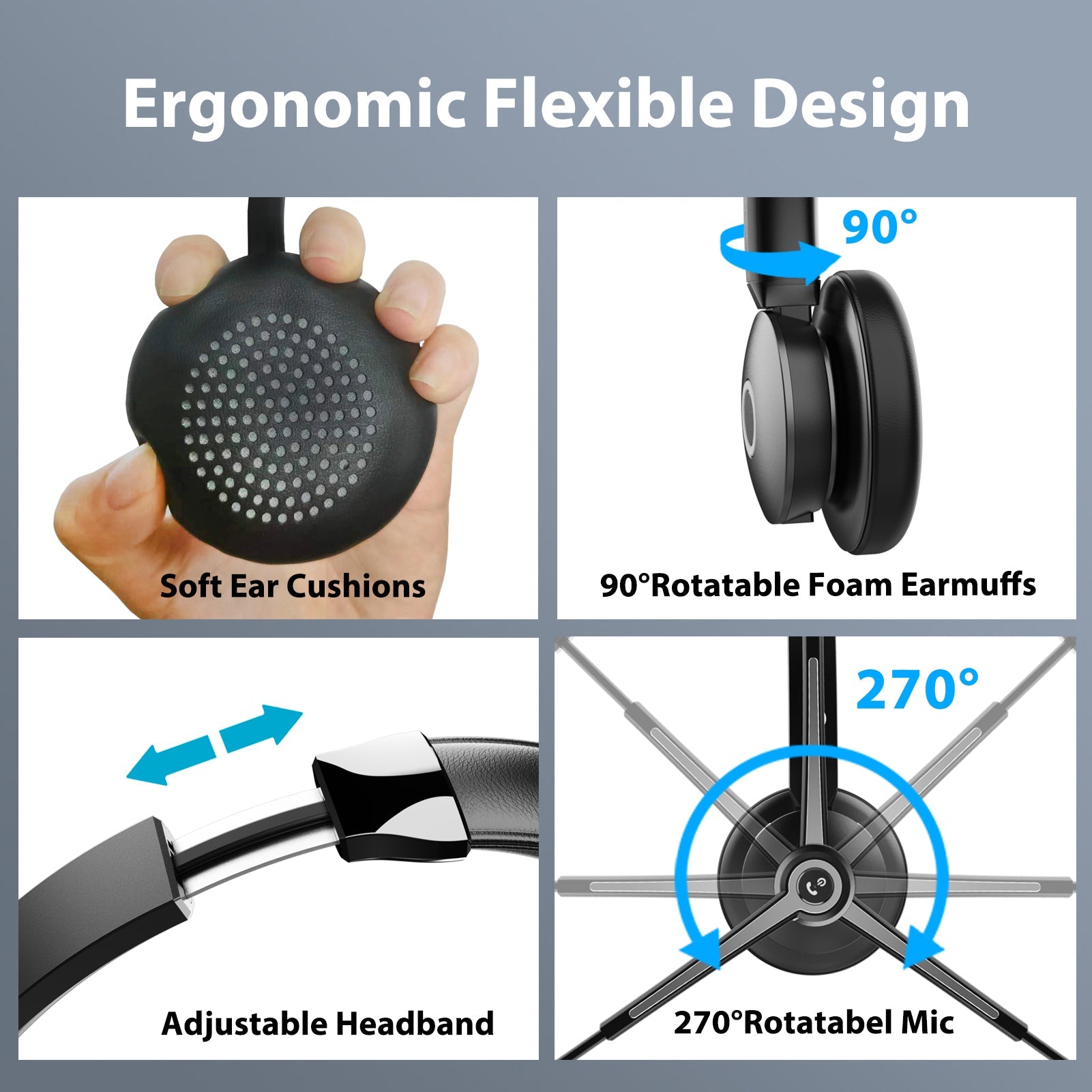 Bluetooth Headset with USB Dongle BT786-D