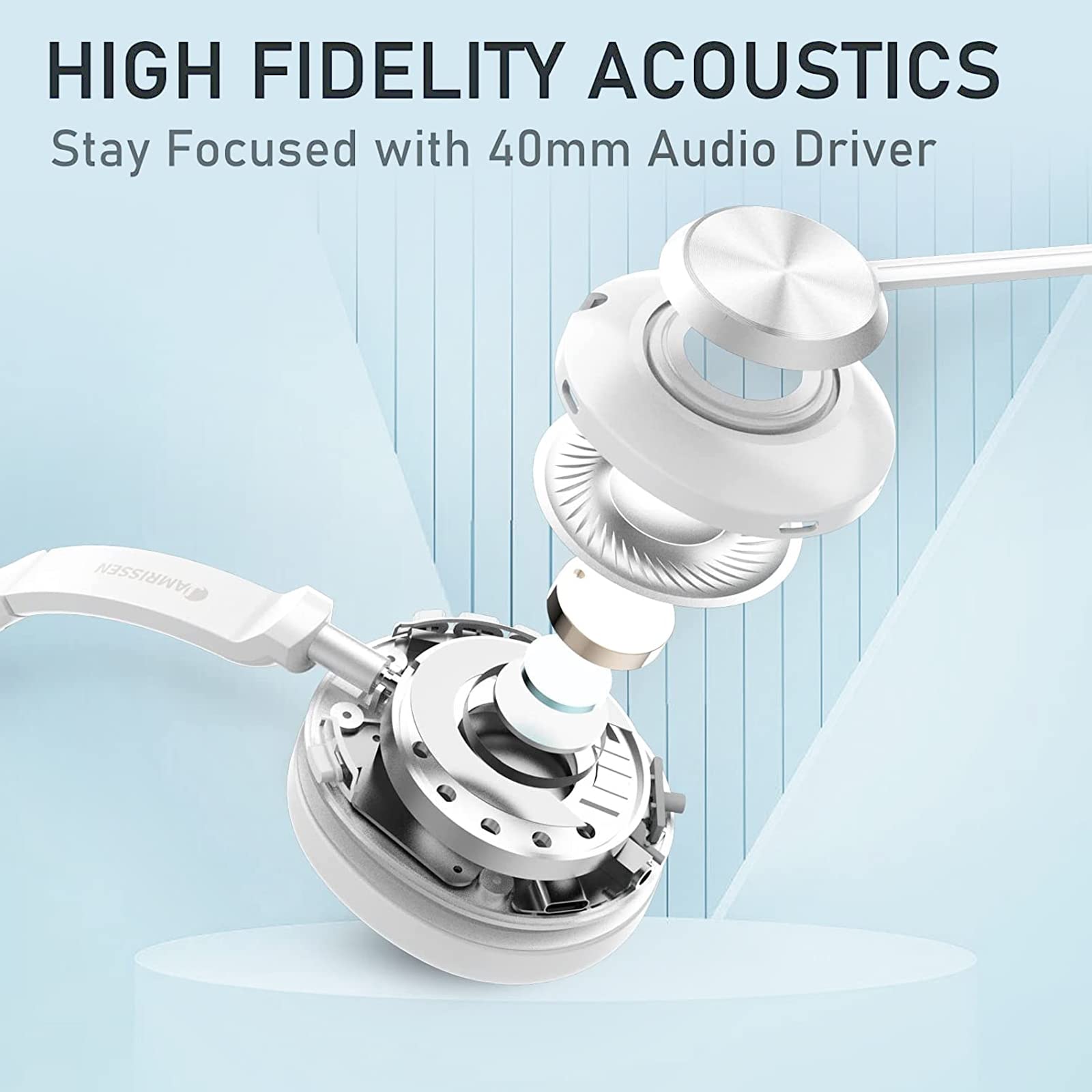 Earbay Single Ear Headset with Microphone BT783MB-D