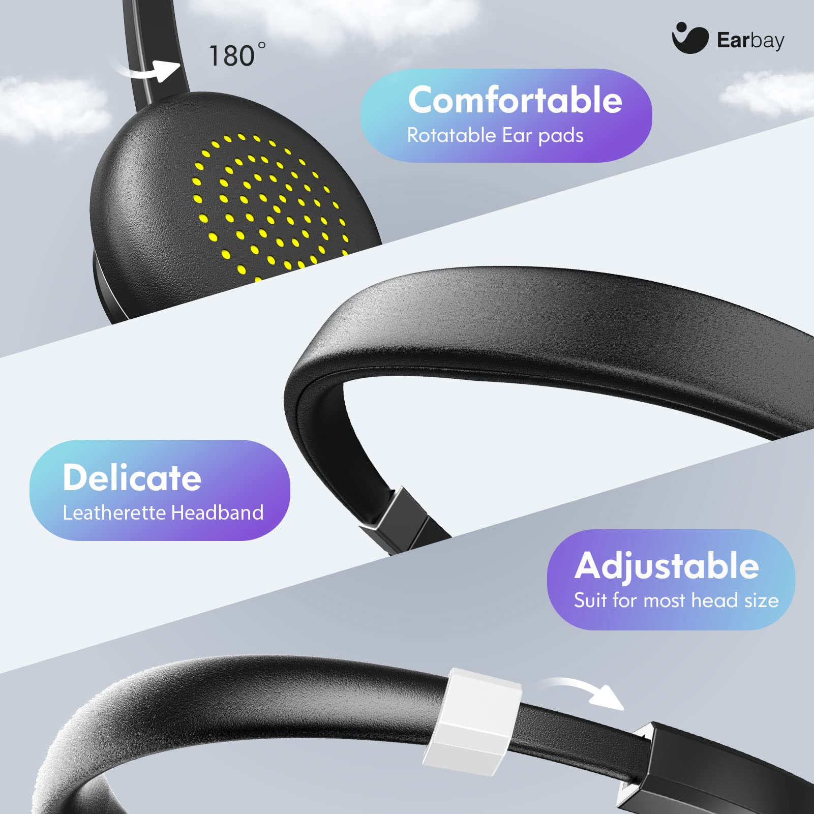 Earbay Bluetooth Headset with Microphone BT688JL
