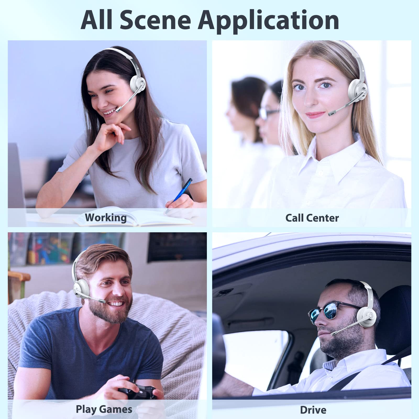 Earbay Single Ear Headset with Microphone BT783MB-D