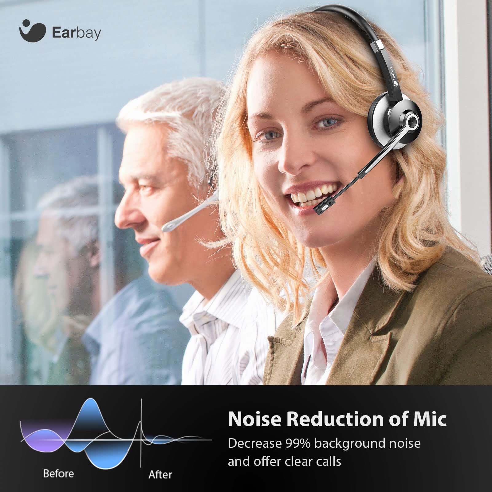 Earbay Bluetooth Headset with Microphone BT688JL