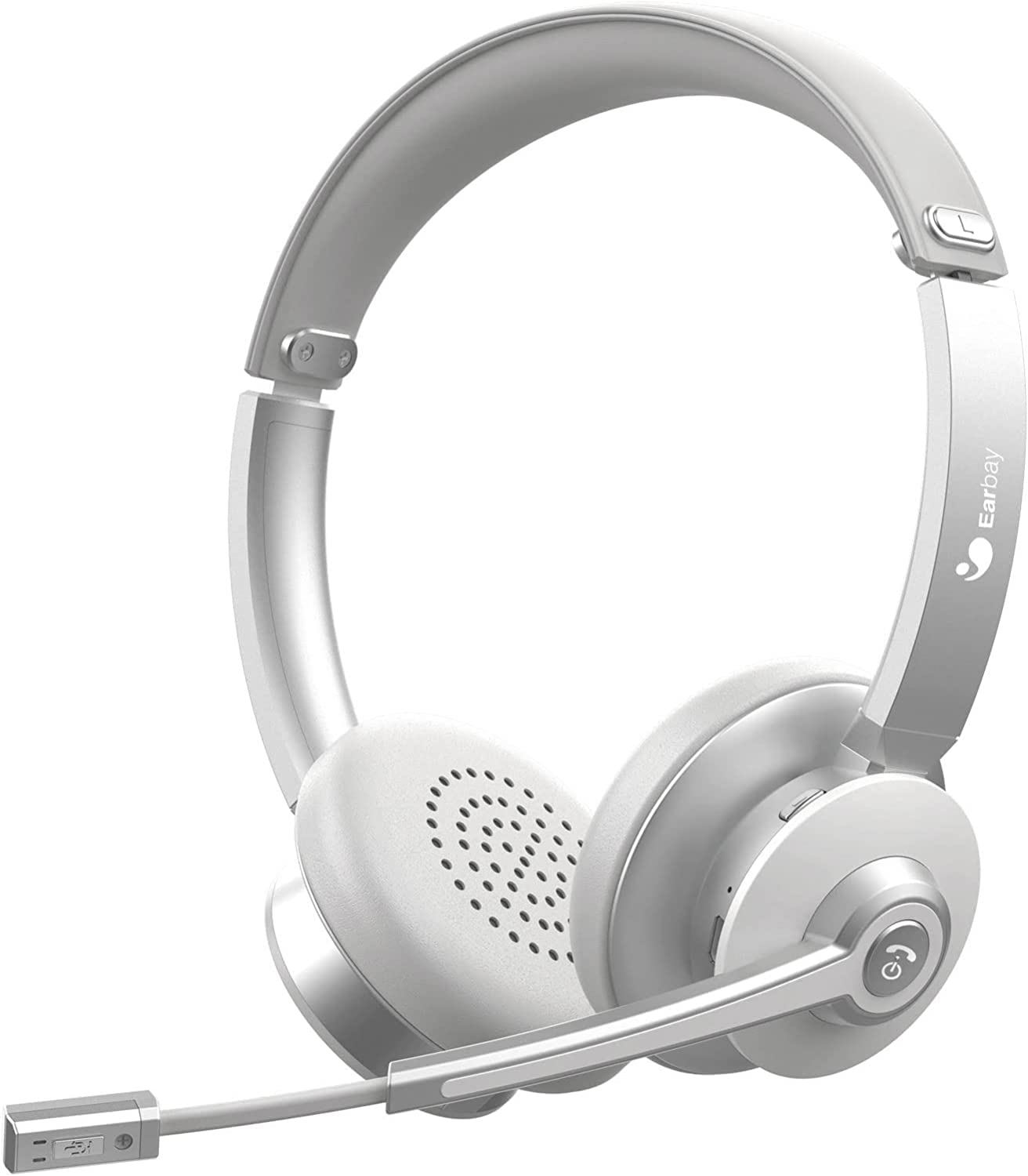 Earbay White Wireless Headse with Microphone BT782MB